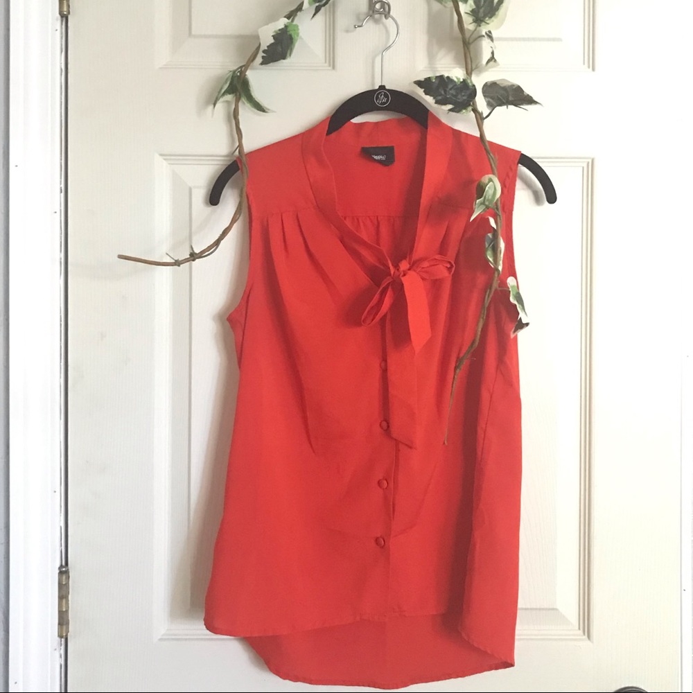 Mossimo Supply Co Sleeveless Top with Bow Tie Sz M